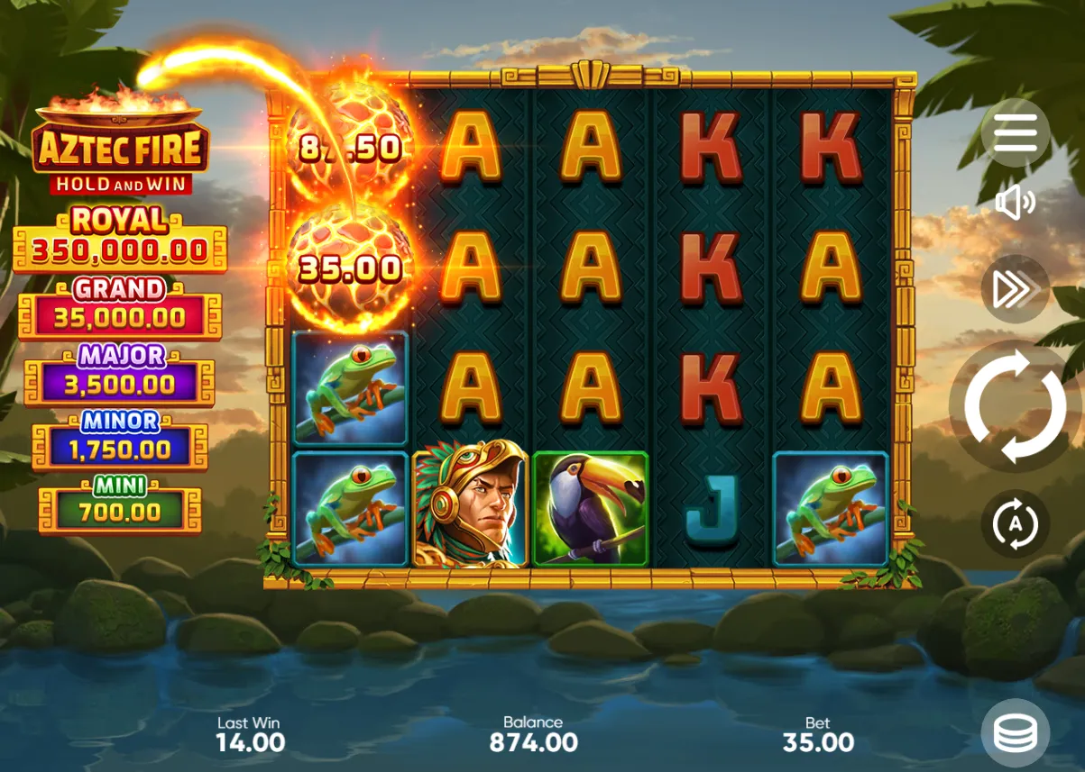 Aztec Fire: Hold and Win Slot