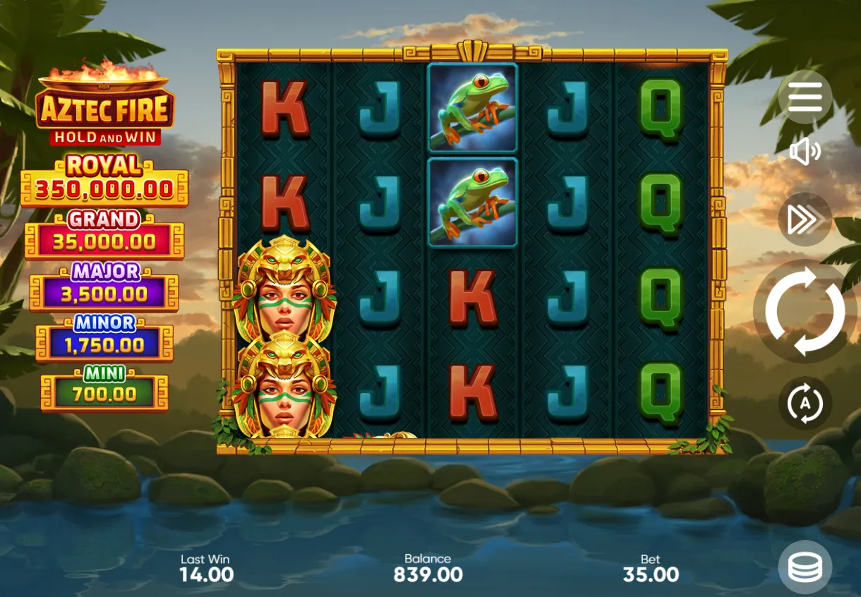 Aztec Fire: Hold and Win demo